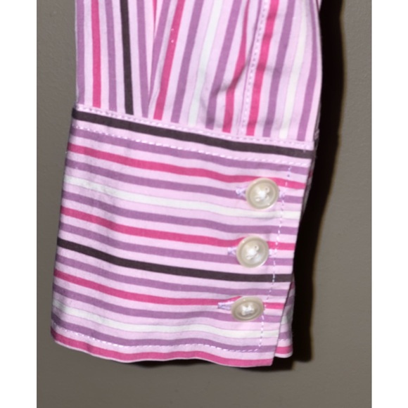 Y2K Gap stretch fitted stripe shirt - Picture 6 of 13